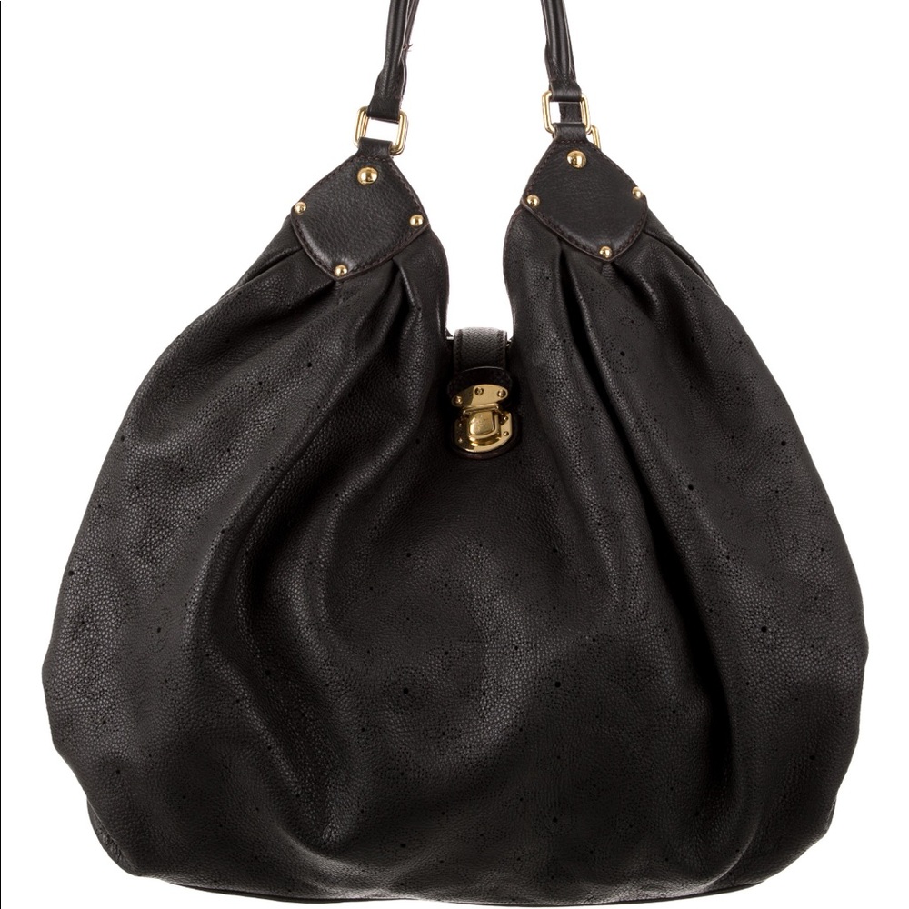 Black monogram Mahina leather Louis Vuitton XXL